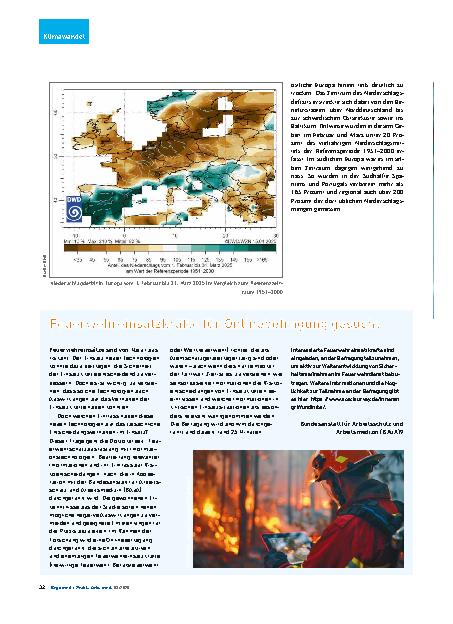 Vorschauseite 5: Deutschland erlebt heute schon gravierende Folgen des Klimawandels