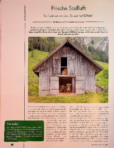 Vorschauseite 1: Frische Stallluft So funktioniert der „Bauernhof-Effekt“