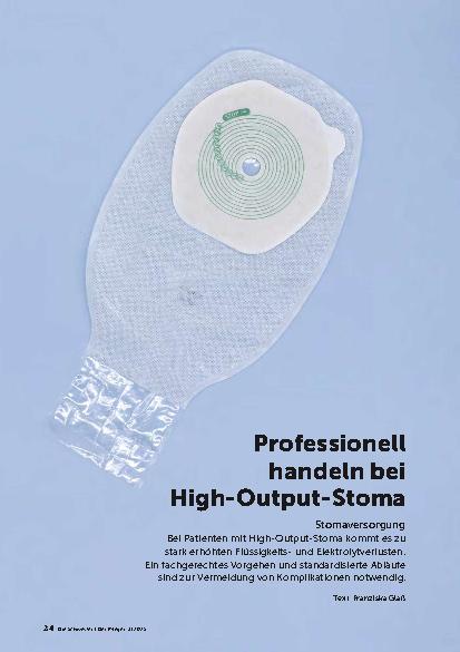 Vorschauseite 1: Professionell handeln bei High-Output-Stoma