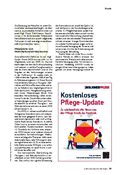 Vorschauseite 2: Professionell handeln bei High-Output-Stoma