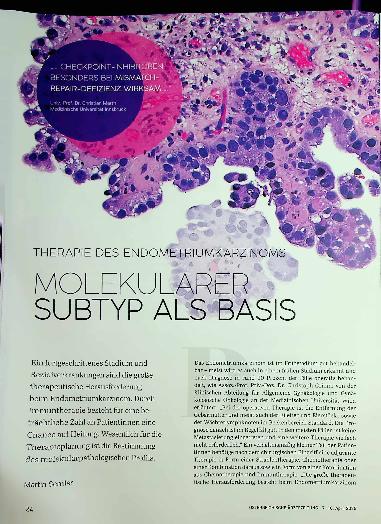 Vorschauseite 1: Molekularer Subtyp als Basis