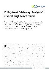 Vorschauseite 1: Pflegeausbildung: Angebot übersteigt Nachfrage