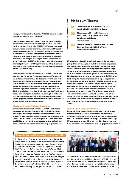 Vorschauseite 2: Pflege im Wandel: Mut, Klarheit, Verantwortung