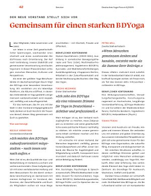 Vorschauseite 1: Gemeinsam für einen starken BDYoga