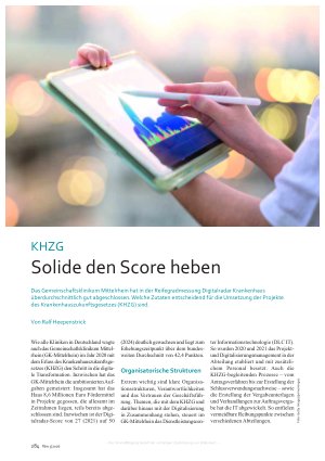 Vorschauseite 1: KHZG Solide den Score heben