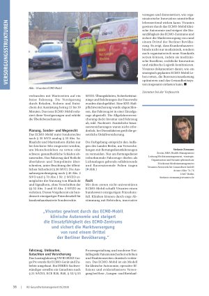 Vorschauseite 3: ECMO-Mobil bei Vivantes. Ein Durchbruch für klinische Autonomie und schnellere Lebensrettung