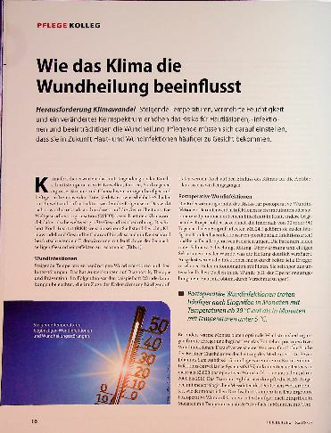 Vorschauseite 1: Wie das Klima die Wundheilung beeinflusst
