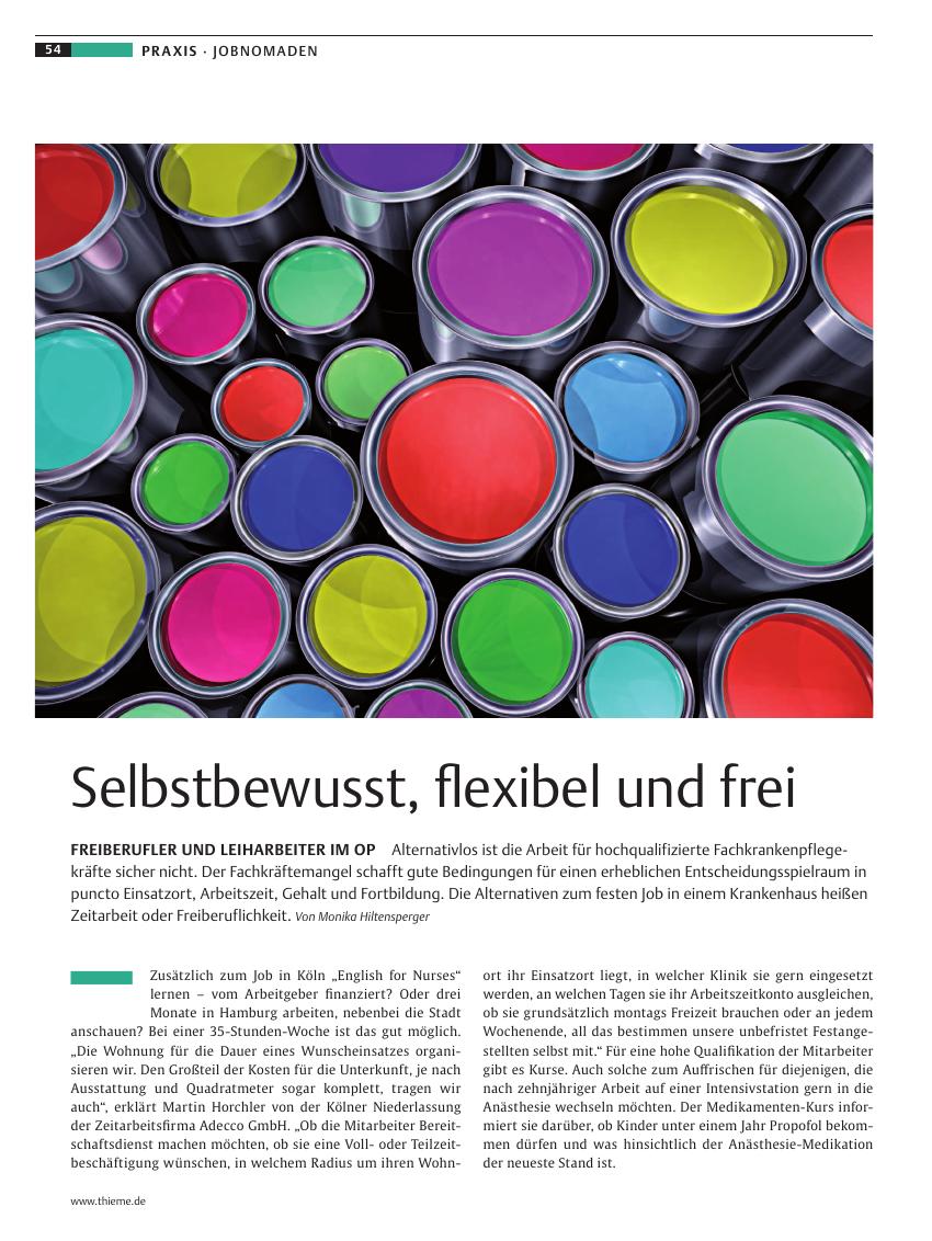 Vorschauseite 1: Selbstbewusst, flexibel und frei