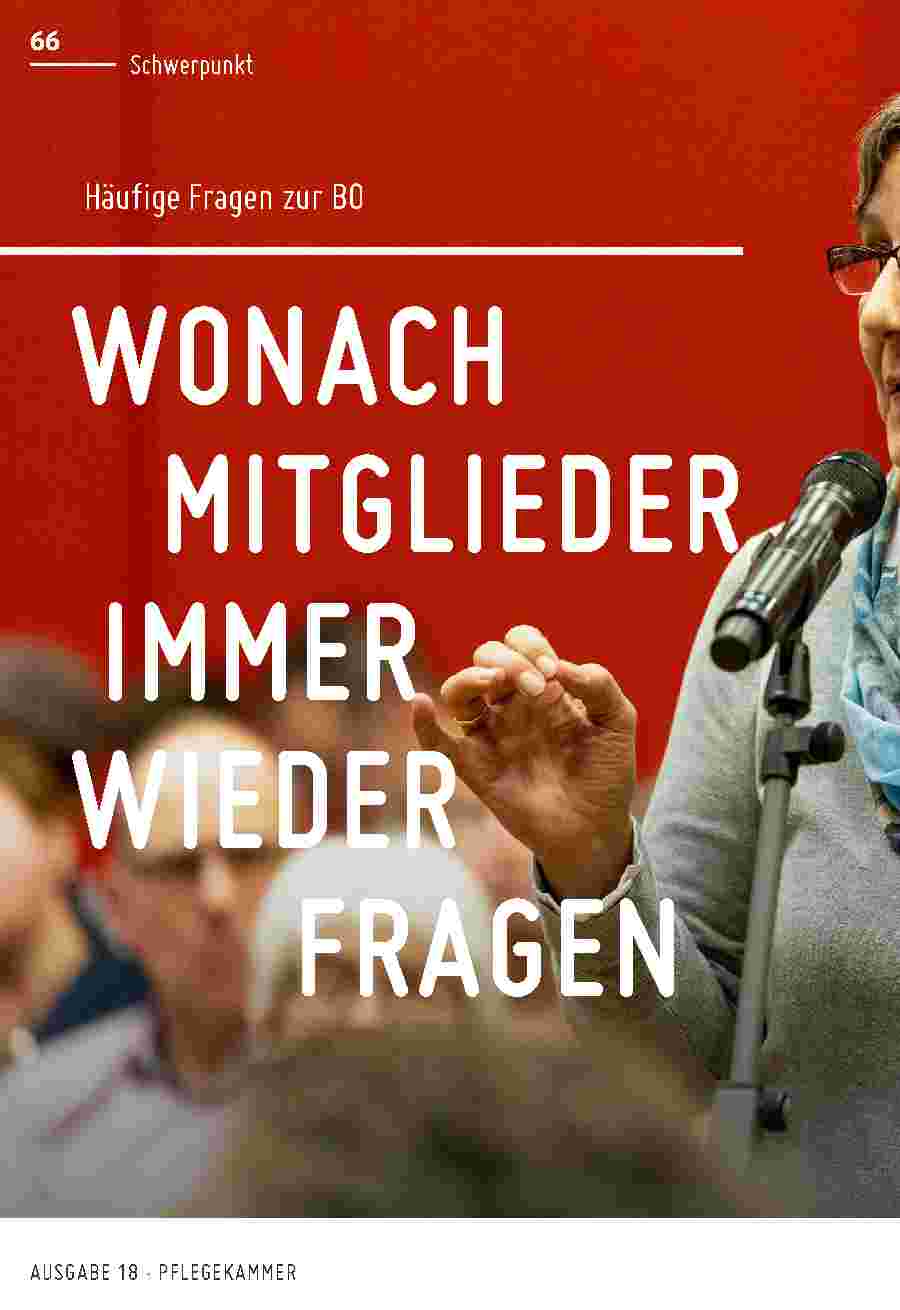 Vorschauseite 1: Häufige Fragen zur Berufsordnung: Worauf Mitglieder immer wieder fragen