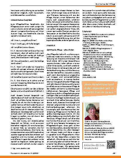 Vorschauseite 6: Spirituelle Kompetenz in der Pflege