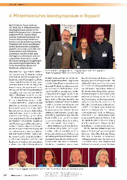 Vorschauseite 1: 4. Mittelrheinisches Wundsymposium in Boppard