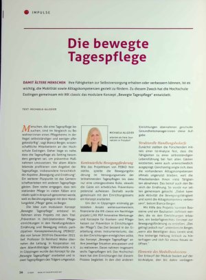 Vorschauseite 1: Die bewegte Tagespflege