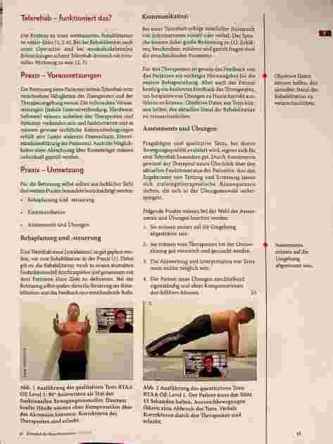 Vorschauseite 2: Digitale Betreuung nach Schulterarthroskopie: Der Return-to-Activity-Algorithmus als Teil einer Telerehabilitation.