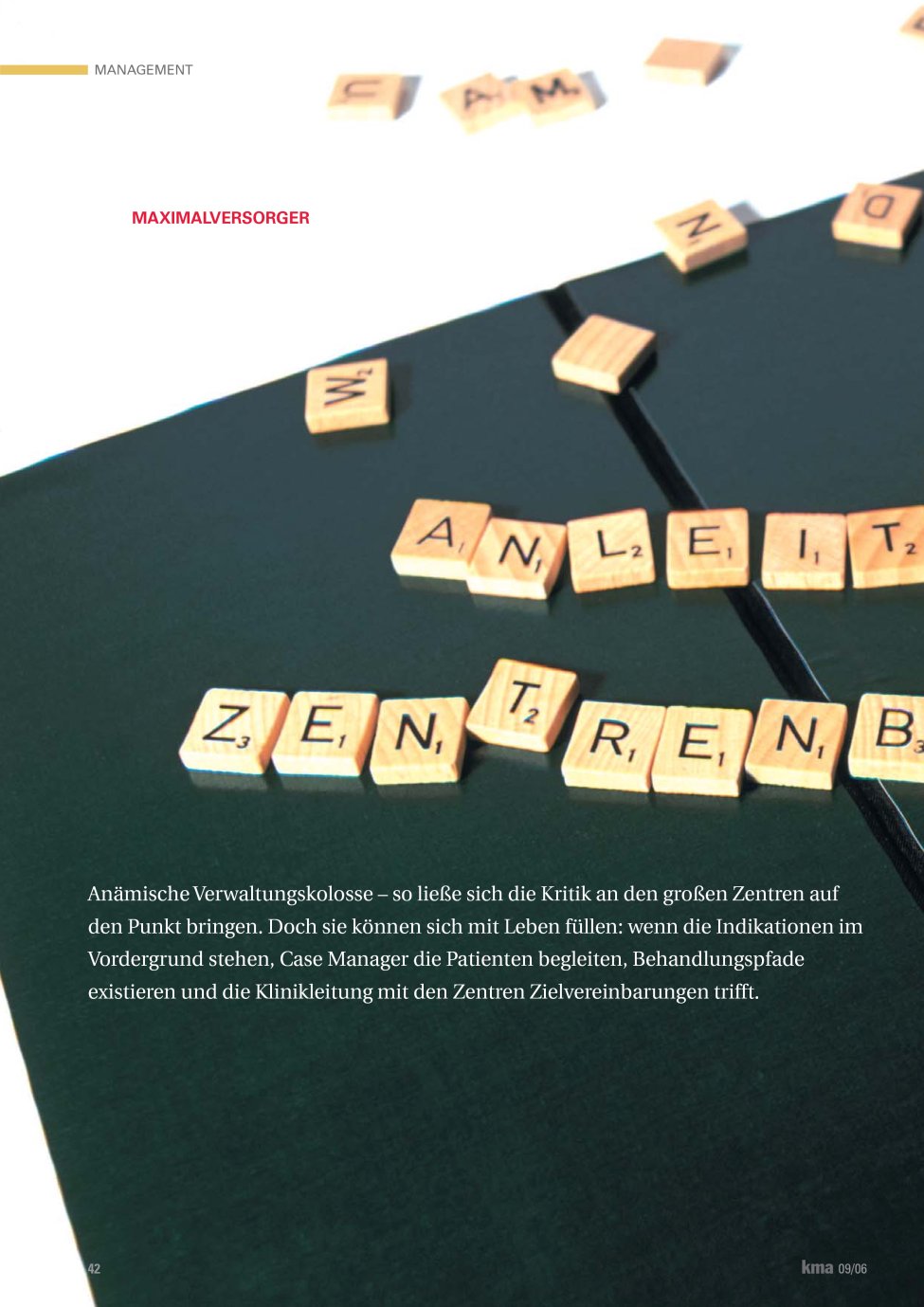 Vorschauseite 1: Anleitung zur Zentrenbildung