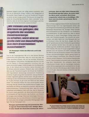 Vorschauseite 2: „Auch Erinnerungskultur muss Teil eines Generationendialogs sein“