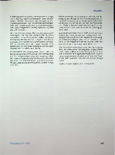 Vorschauseite 3: Aktuelles Länderkammer will Leiharbeit in der Pflege begrenzen.