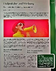 Vorschauseite 1: Heilpraktiker und Werbung: Diese rechtlichen Vorgaben gilt es zu beachten.