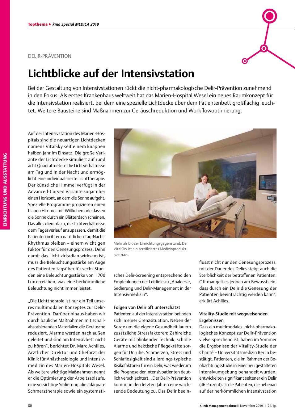 Vorschauseite 1: Delir-Prävention: Lichtblicke auf der Intensivstation