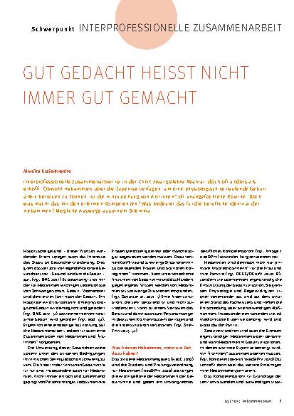 Vorschauseite 1: Gut gedacht heisst nicht immer gut gemacht