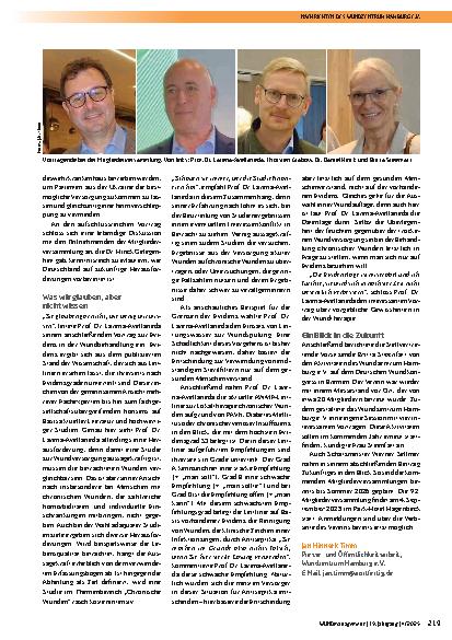 Vorschauseite 2: Sommer-MV des Wundzentrum Hamburg – Die geopolitische Lage und vermeintliche Gewissheiten