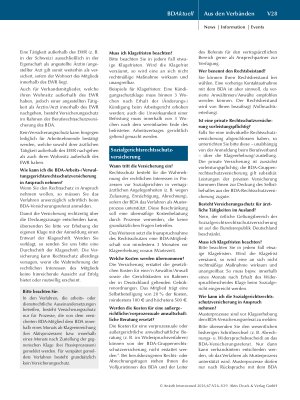 Vorschauseite 3: Berufsrechtsschutzversicherung für BDA-Mitglieder