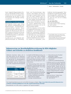 Vorschauseite 4: Berufsrechtsschutzversicherung für BDA-Mitglieder