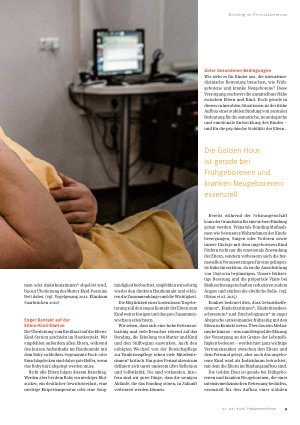Vorschauseite 3: Bonding first! Nähe als Medizin im Perinatalzentrum
