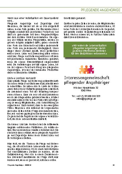 Vorschauseite 2: Danke, es geht allein schwer genug