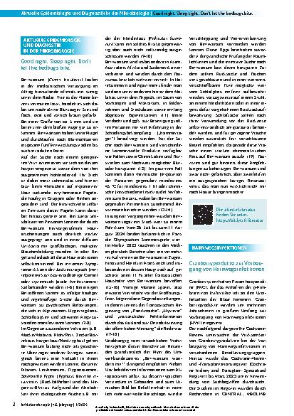 Vorschauseite 1: Aktuelle Epidemiologie und Diagnostik in der Mikrobiologie