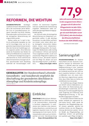 Vorschauseite 1: Reformen die wehtun