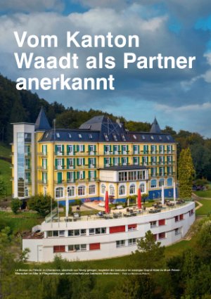Vorschauseite 1: Vom Kanton Waadt als Partner anerkannt
