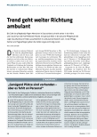 Vorschauseite 1: Trend geht weiter Richtung ambulant