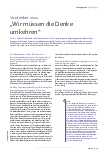 Vorschauseite 2: „Wir müssen die Denkweise umkehren.“