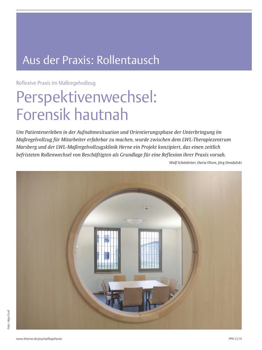 Vorschauseite 1: Perspektivenwechsel: Forensik hautnah
