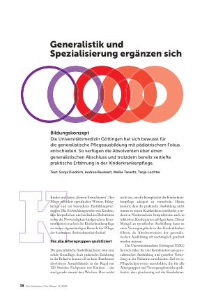 Vorschauseite 1: Generalistik und Spezialisierung ergänzen sich