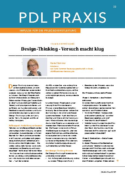 Vorschauseite 1: Design-Thinking - Versuch macht klug