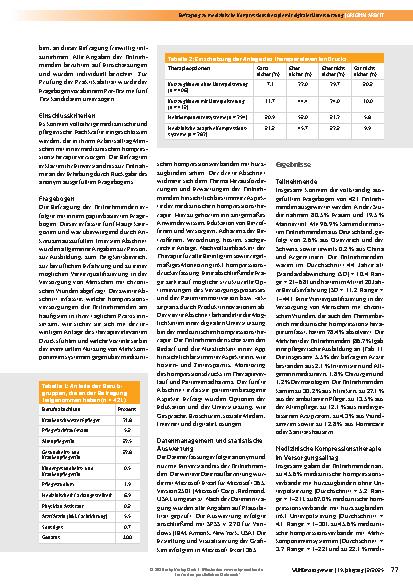 Vorschauseite 3: Sachgerechte medizinische Kompressionstherapie mit digitaler Unterstützung: Resultate einer Befragung von 421 medizinischen Fachkräften