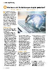 Vorschauseite 1: Wie kann ich Fortbildungen digital gestalten?
