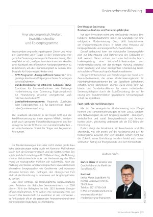 Vorschauseite 2: Zukunft sichern durch nachhaltige Modernisierung