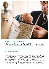 Vorschauseite 1: Regierungskommission: Vorschläge zur Qualitätsmessung