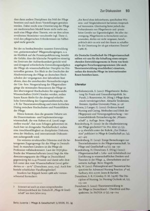 Vorschauseite 5: Perspektiven der Theorieentwicklung In der Pflege in Deutschland - Ein Beitrag zur Diskussion