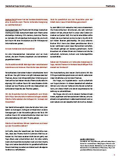 Vorschauseite 2: »Wir brauchen offene Ohren und Herzen« – Interview mit Marie Greffrath