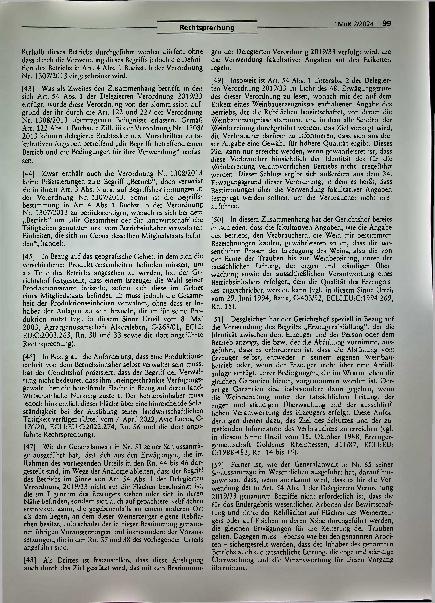 Vorschauseite 5: Rechtsprechung: Zulässige Verwendung des Begriffs „Weingut“