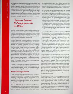 Vorschauseite 3: Rechtliche Herausforderungen in der digitalen Welt Einsatz Künstlicher Intelligenz im Unternehmen