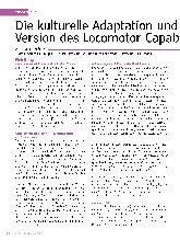 Vorschauseite 1: Die kulturelle Adaptation und Validierung der deutschen Version des Locomotor Capabilities Index-5 (LCI-5-D)