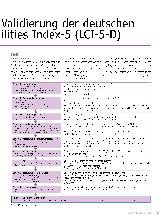 Vorschauseite 2: Die kulturelle Adaptation und Validierung der deutschen Version des Locomotor Capabilities Index-5 (LCI-5-D)