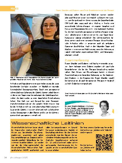 Vorschauseite 3: Frozen Shoulder und Diabetes: spezifische Besonderheiten bei der Therapie
