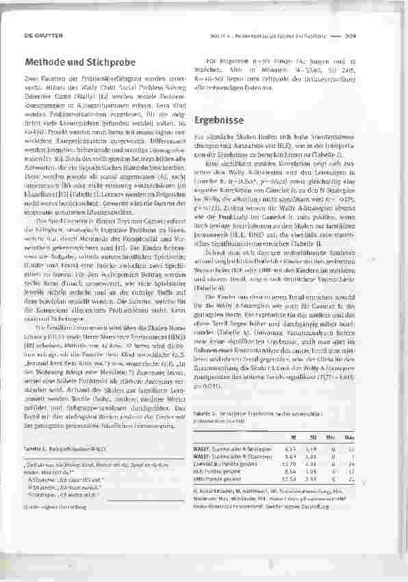 Vorschauseite 2: Problemlosen als Facette der Resilienz: Beeinflusst die häusliche Lernumwelt das kognitive und soziale Problemlosen? - Daten aus dem KoAkiK-Projekta