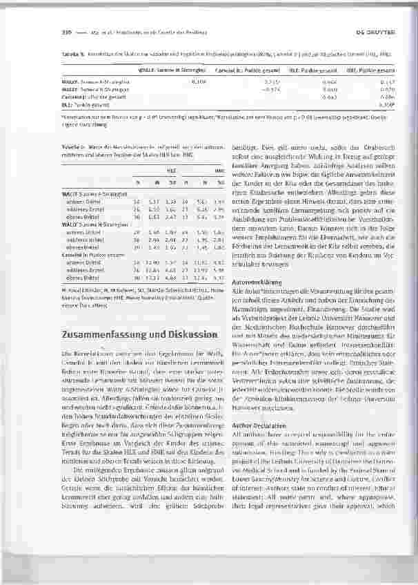 Vorschauseite 3: Problemlosen als Facette der Resilienz: Beeinflusst die häusliche Lernumwelt das kognitive und soziale Problemlosen? - Daten aus dem KoAkiK-Projekta