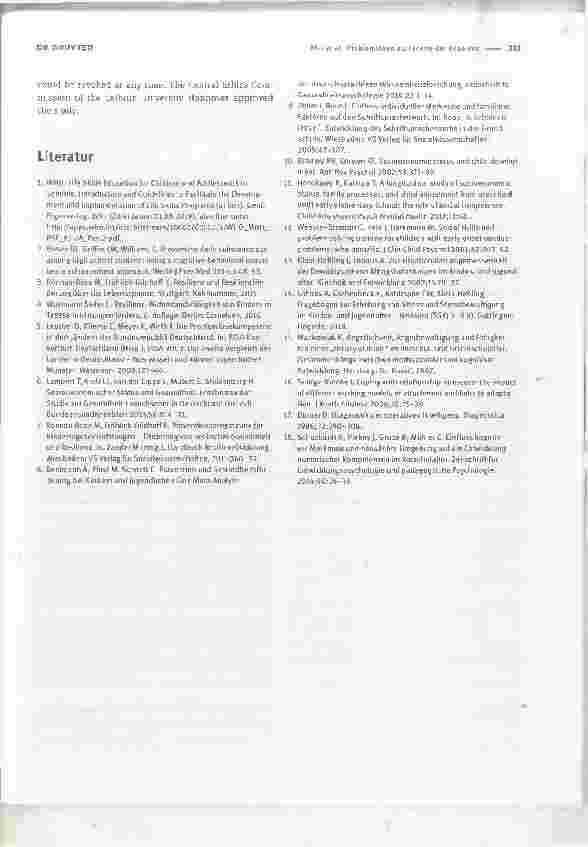 Vorschauseite 4: Problemlosen als Facette der Resilienz: Beeinflusst die häusliche Lernumwelt das kognitive und soziale Problemlosen? - Daten aus dem KoAkiK-Projekta